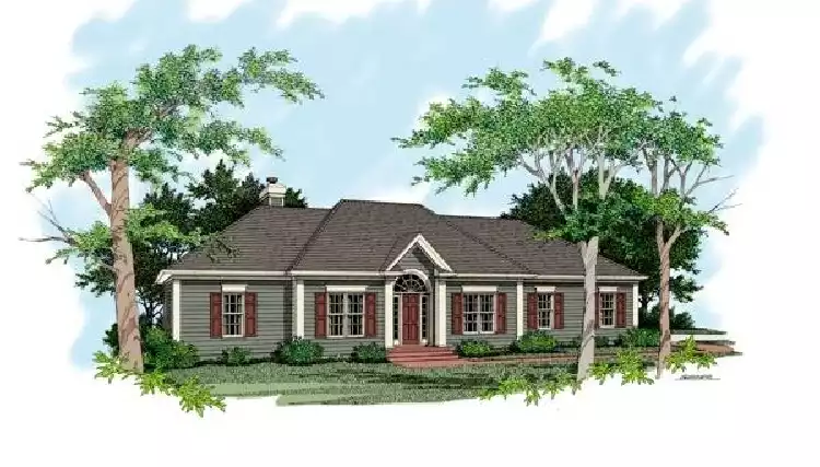 image of traditional house plan 6295